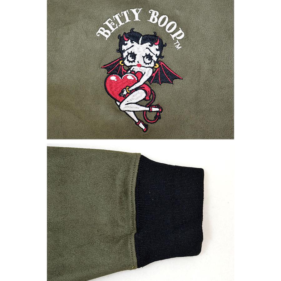 BR×BETTYコラボ 起毛プレーティング C/N長袖Tシャツ The BRAVE-MAN BBB-2447 ブレイブマン ベティーちゃん 刺繍 BR×BETTYコラボ 起毛プレーティング C/N長袖Tシャツ The BRAVE-MAN BBB