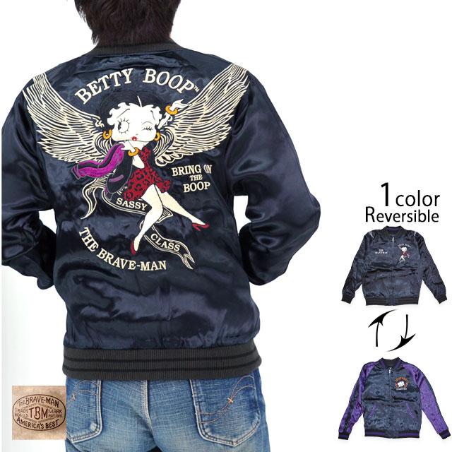 BR×BETTYコラボ サテンリバーシブルスカジャン The BRAVE-MAN BBB-2506