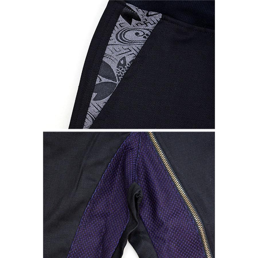 ストレッチデニム斜めジップパンツ CHIGIRI CHS54-130P ちぎり チギリ