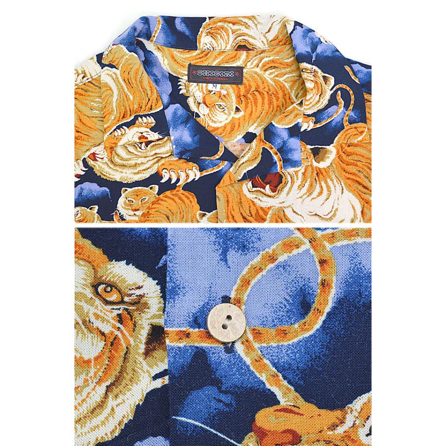 百虎オープンカラー長袖シャツ CHIGIRI CHL56-1781 ちぎり