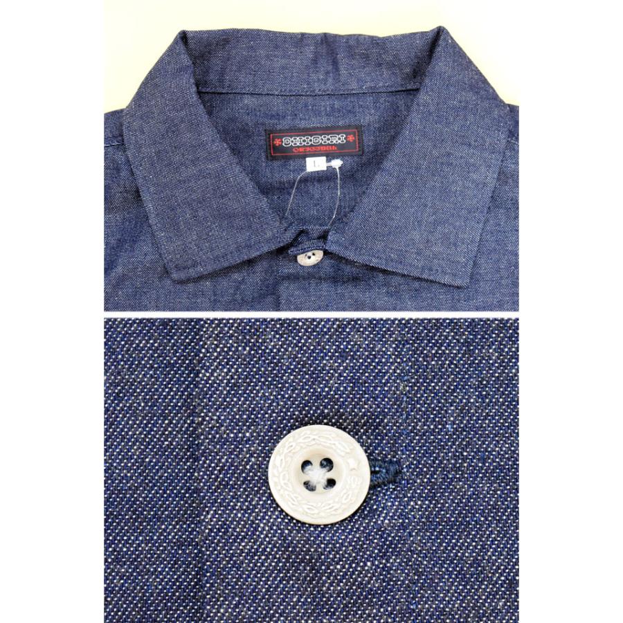 デニムフロント切替長袖シャツ CHIGIRI CHL64-1482 ちぎり チギリ 和柄 和風 シャツ ジャケット デニムフロント切替長袖シャツ CHIGIRI CHL64-1482 ちぎり チギリ 和柄