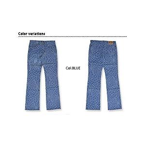 チキリヤ デニムパンツ「蜘蛛の巣」◇ちきりや/和柄 : サクラ チキリヤ デニムパンツ「蜘蛛の巣」◇ちきりや/和柄 : サクラ