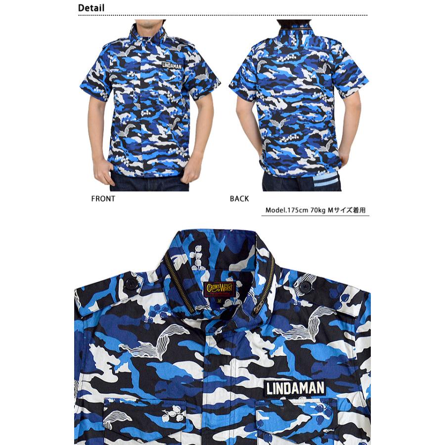 LINDAMAN半袖ミリタリーシャツ クローズ×ワーストコレクション