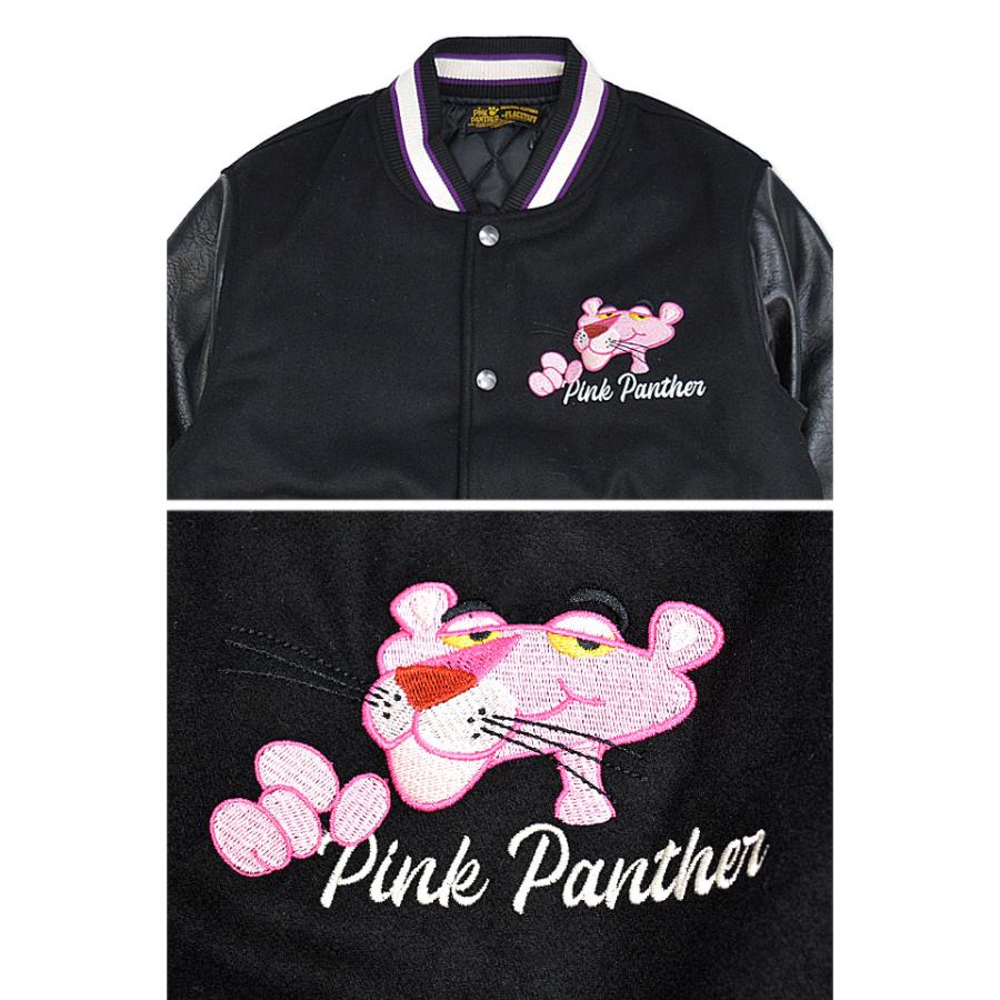 ピンクパンサー×フラッグスタッフ 刺繍スタジアムジャンパー Flagstaff