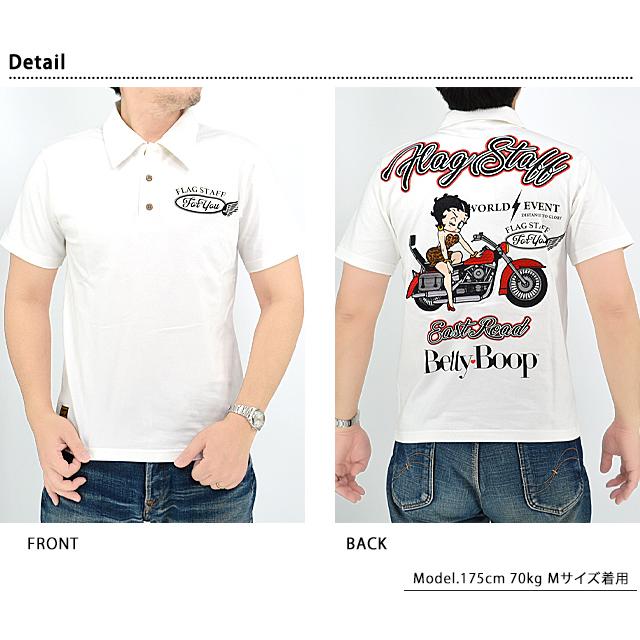 Betty Boop×Flag Staff 半袖ポロシャツ Flagstaff 432022 フラッグ