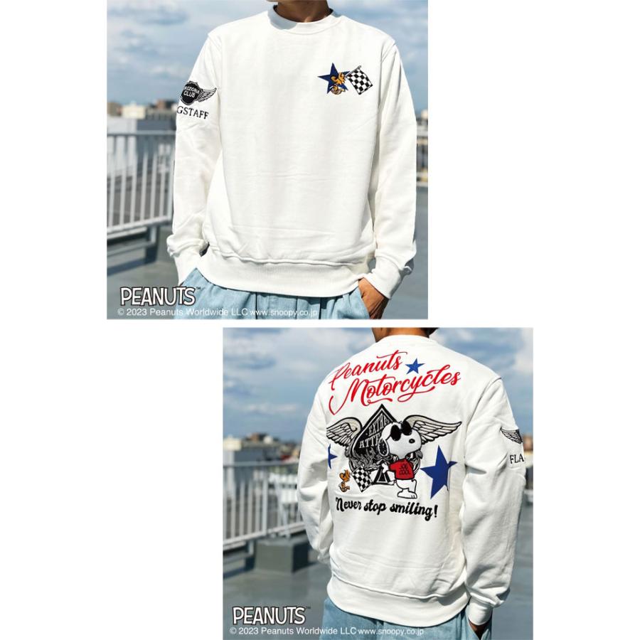 スヌーピー×フラッグスタッフ スペードスウェットトレーナー Flagstaff 433047 フラッグスタッフ ピーナッツ 刺繍 スヌーピー×フラッグスタッフ スペードスウェットトレーナー Flagstaff