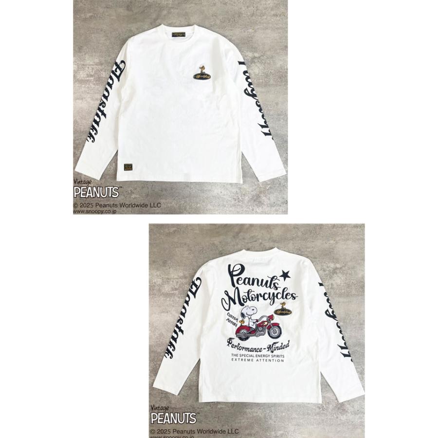 SNOOPYコラボ BIKER長袖Tシャツ Flagstaff 453001 フラッグスタッフ