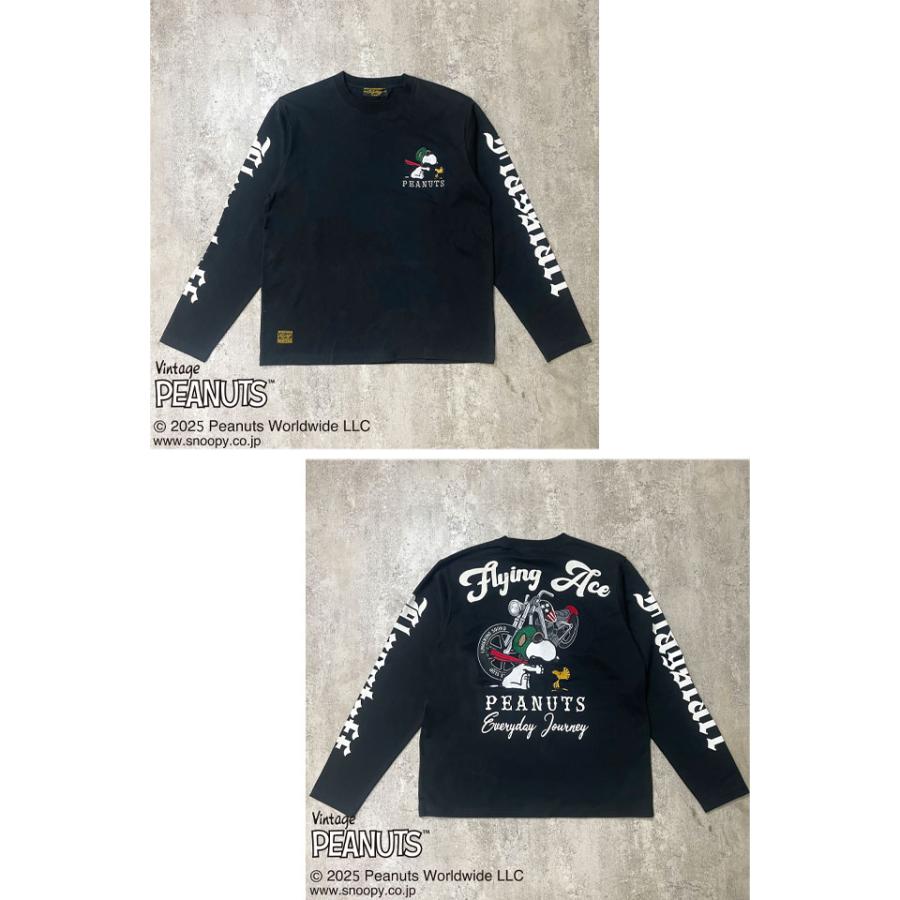 SNOOPYコラボ PEANUTS バイカーロングTシャツ Flagstaff 461010