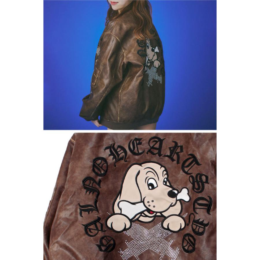 ピカピカ注射器犬A-1ジャケット GALFY 153028 ガルフィー ゆったりめ オーバーサイズ ユニセックス ピカピカ注射器犬A-1ジャケット GALFY 153028 ガルフィー ゆったりめ