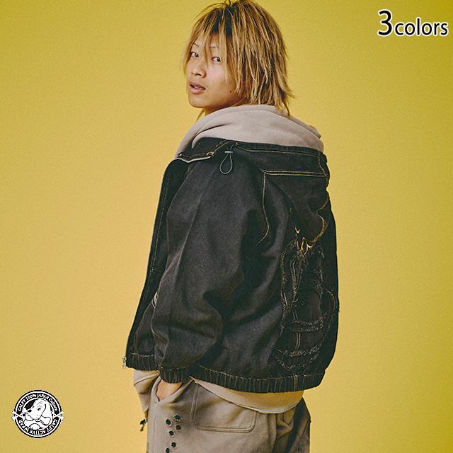 ぐるグニャデニムパーカー GALFY 153073 ガルフィー ユニセックス ゆったりめ オーバーサイズ ぐるグニャデニムパーカー GALFY 153073 ガルフィー ユニセックス