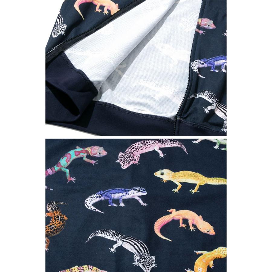 ドットテックニットZIPフーディ「レオパ図鑑」 go slow caravan