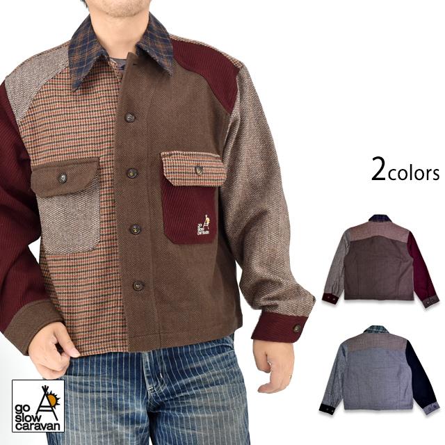 WOOL LIKE FABRIC CPOジャケット go slow caravan 350228 ゴースローキャラバン WOOL LIKE FABRIC CPOジャケット go slow caravan 350228 ゴースロー