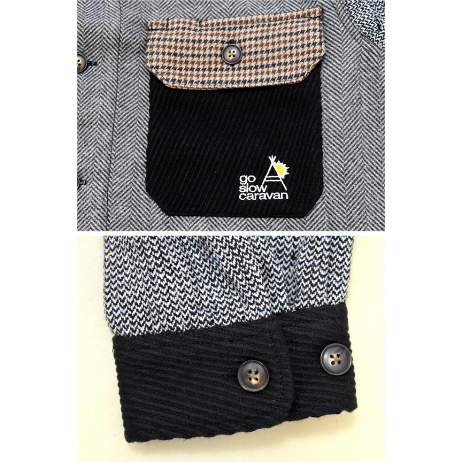 アニマル ギャザーシャツジャケット go slow caravan レディース