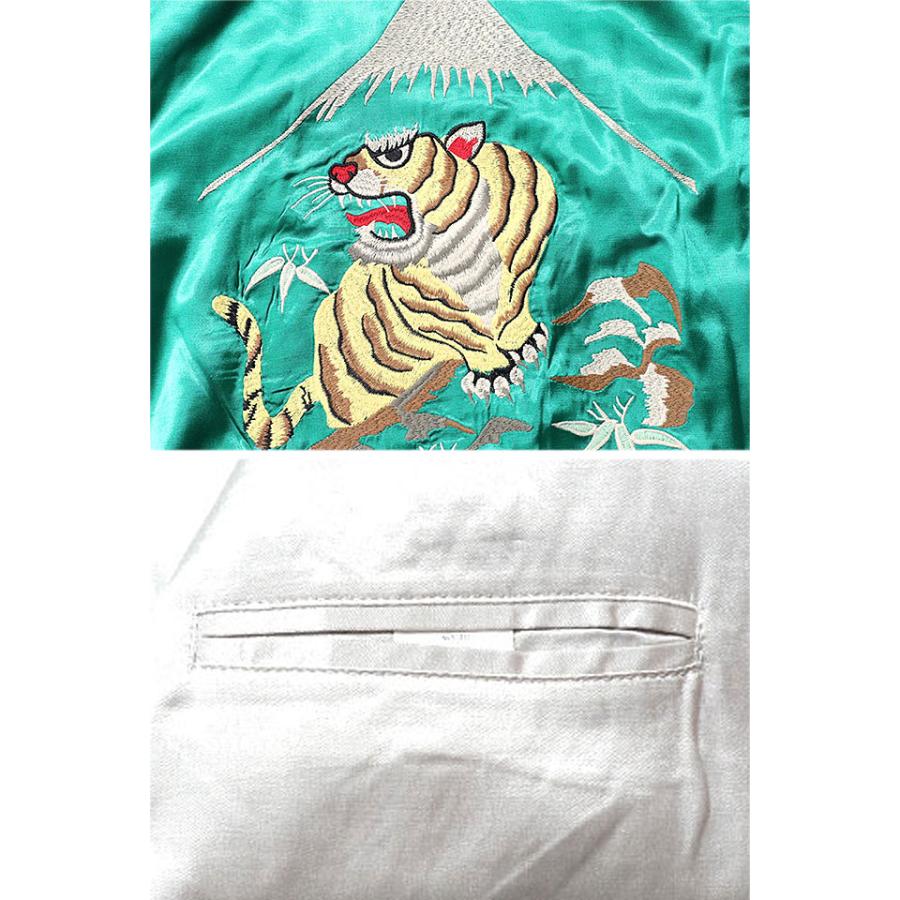 レーヨンスカジャン「TIGER」 HOUSTON 51221 ヒューストン スーベニアジャケット 刺繍 虎 中綿｜sakurastyle｜06