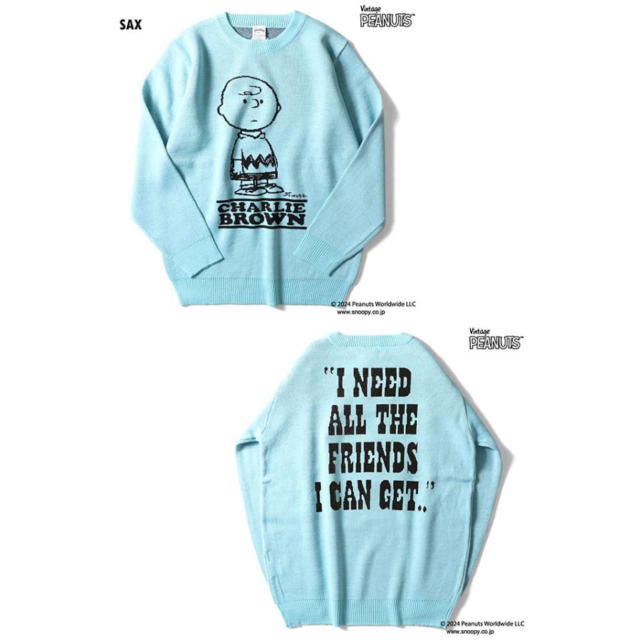 PEANUTSジャガードニットセーター「チャーリーブラウン」 HOUSTON