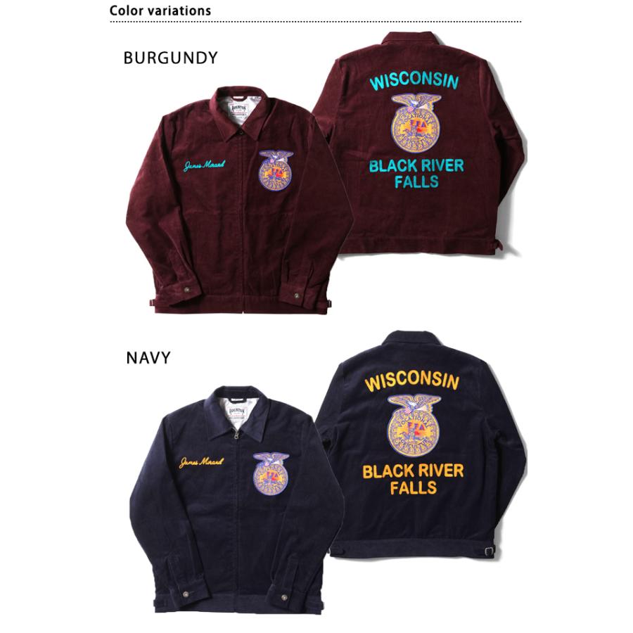 コーデュロイ刺繍ジャケット「FFA」 HOUSTON 51448 ヒューストン