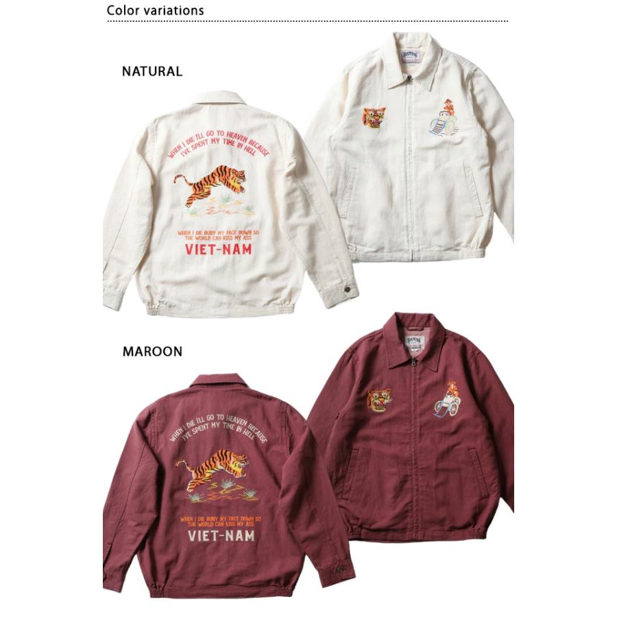 コットンリネンベトナムジャケット「TIGER」 HOUSTON 51593