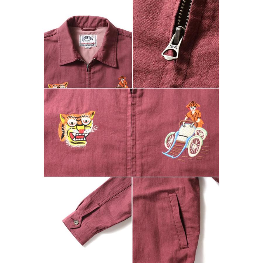 コットンリネンベトナムジャケット「TIGER」 HOUSTON 51593 ヒューストン ベトジャン 和柄 虎 トラ 刺繍爆買 |  | 03