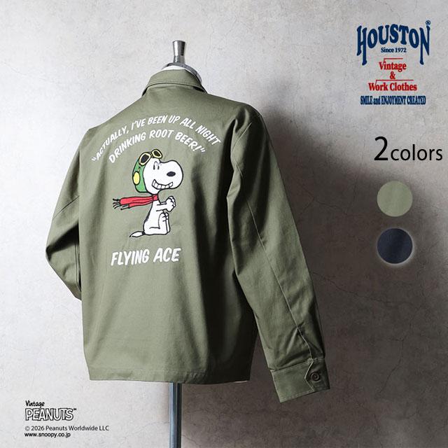 HOUSTON×PEANUTS EMB VIETNAM JACKET【FLYING ACE】 HOUSTON 51607