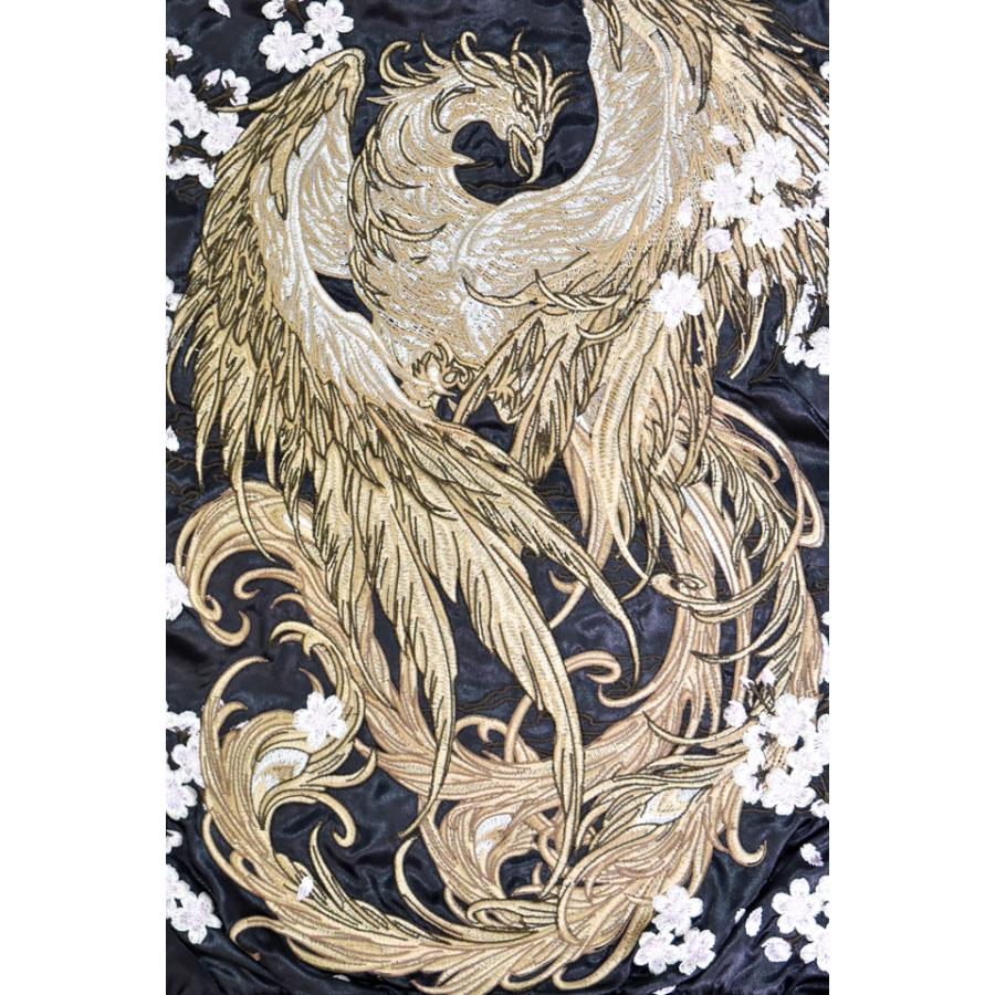 サテンスカジャン「鳳凰」 華鳥風月 3053801 和柄 和風 スーベニアジャケット 刺繍 サテンスカジャン「鳳凰」 華鳥風月 3053801 和柄 和風 スーベニア