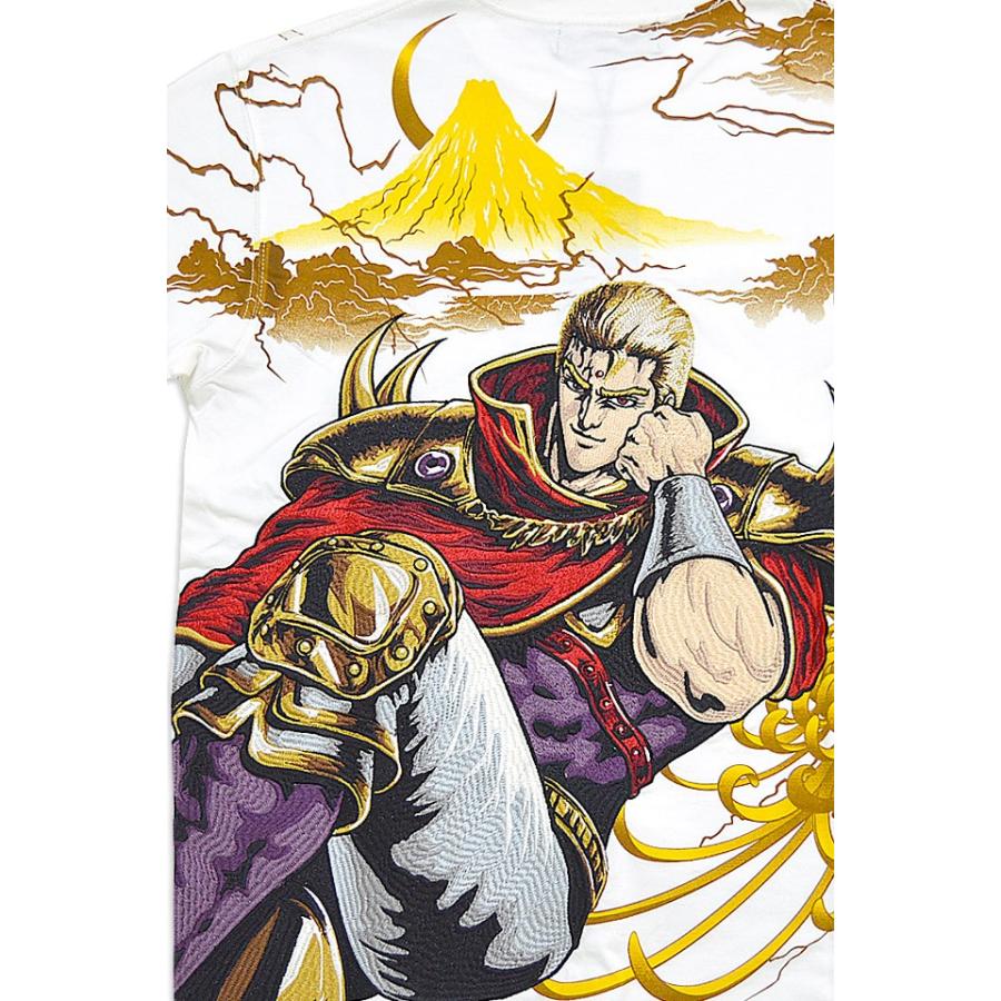 絡繰魂 北斗の拳 将星サウザー刺繍半袖tシャツ 絡繰魂 12 和柄 和風 週刊少年ジャンプ 漫画 アニメ コラボ Kkd M サクラスタイル 通販 Yahoo ショッピング