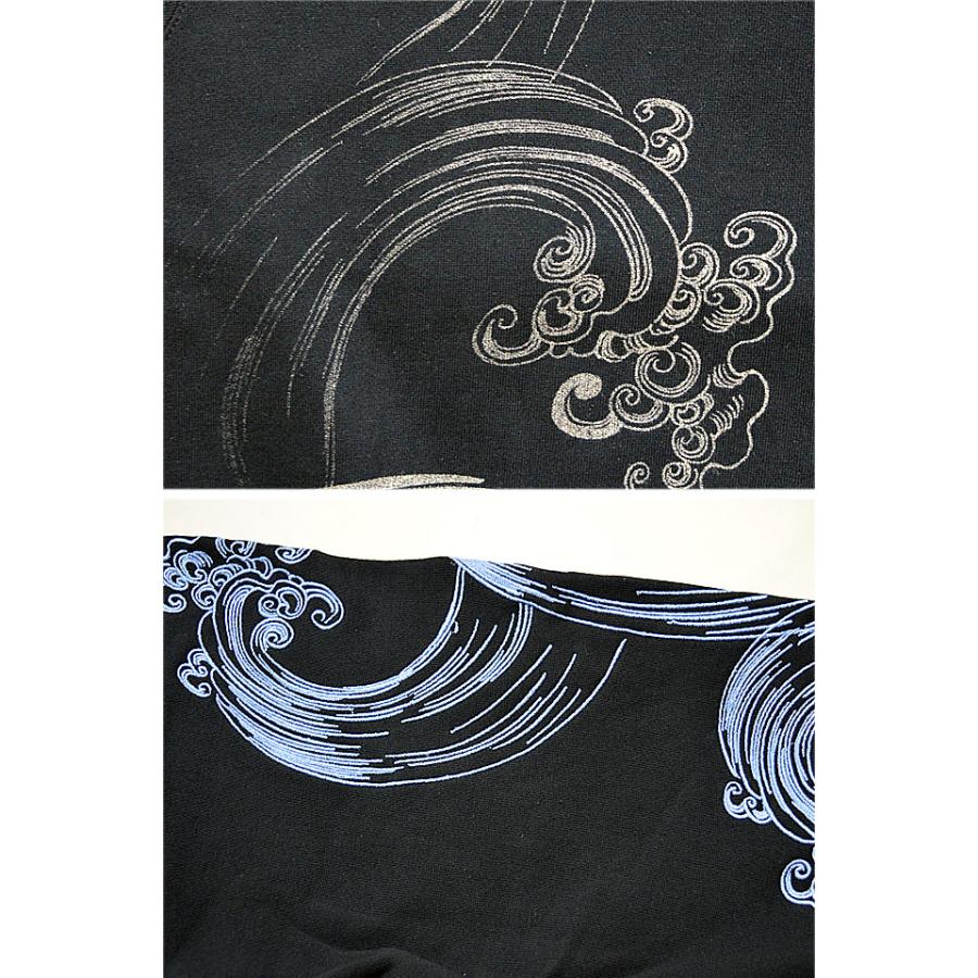 黒闇の狼トレーナー 絡繰魂 3041 和柄 和風 スエット オオカミ 粋 月 刺繍 波 桜 さくら Kkd M152 サクラスタイル 通販 Yahoo ショッピング