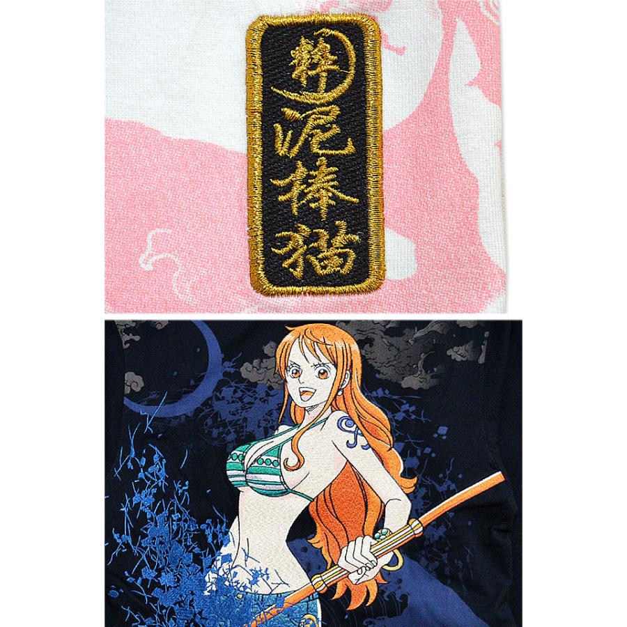 絡繰魂 One Piece 泥棒猫長袖tシャツ ナミ 絡繰魂 4092 和柄 和風 刺繍 ワンピース ジャンプ Kkd M サクラスタイル 通販 Yahoo ショッピング