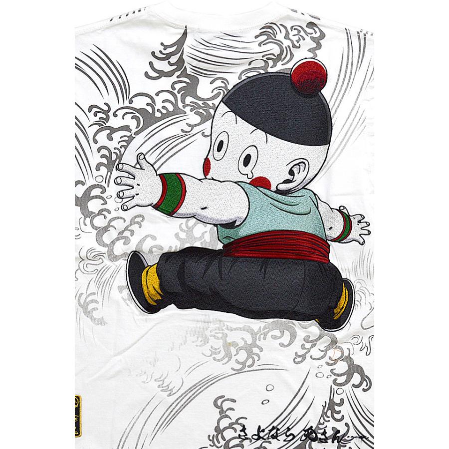 ドラゴンボールコラボ さよなら半袖tシャツ チャオズ 絡繰魂 2184 和柄 和風 刺繍 天津飯 からくり Kkd M サクラスタイル 通販 Yahoo ショッピング