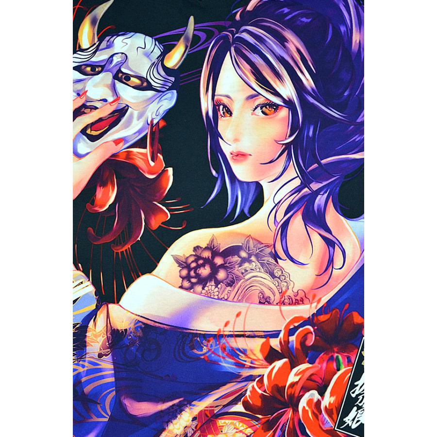 抜刀娘 抜刀娘 結愛精神統一ロングTシャツ 抜刀娘 241873 和柄 和風