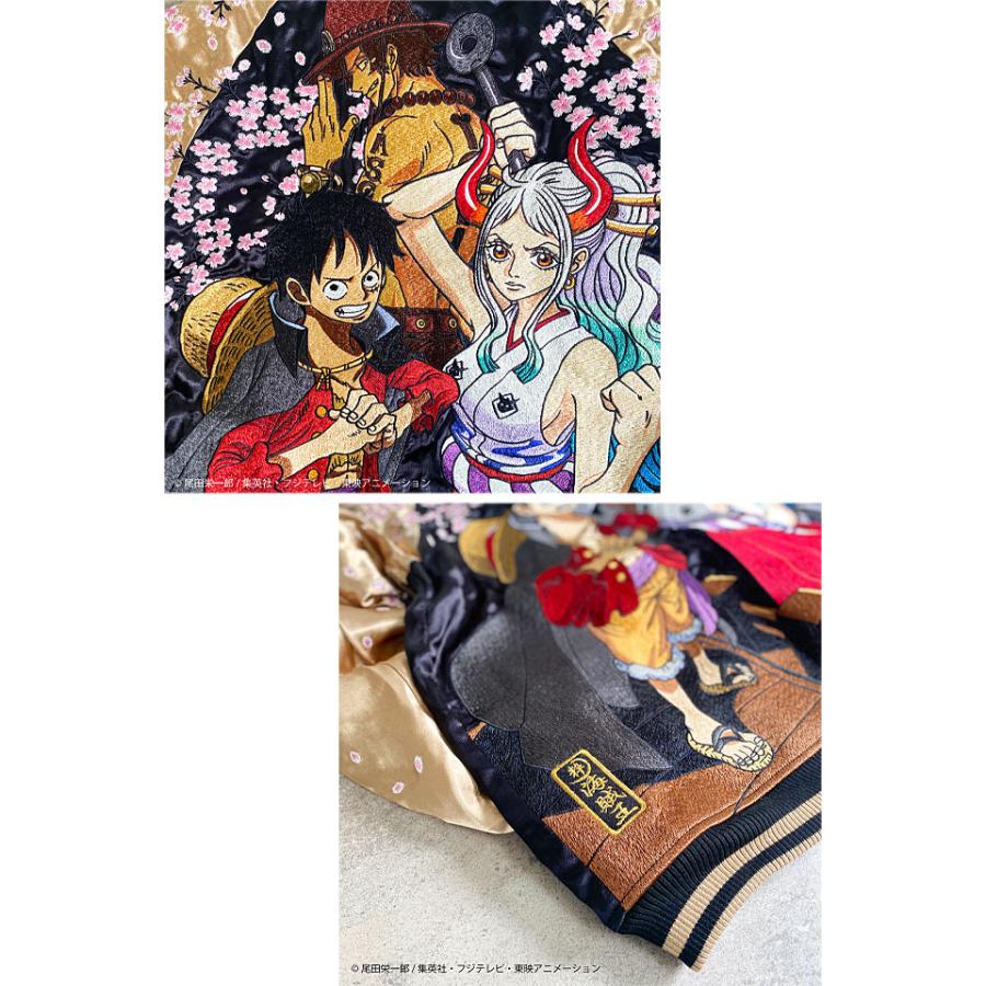 絡繰魂×ONE PIECE 約束のスカジャン「エース ルフィ ヤマト 絡繰魂×ONE PIECE 約束のスカジャン「エース ルフィ ヤマト