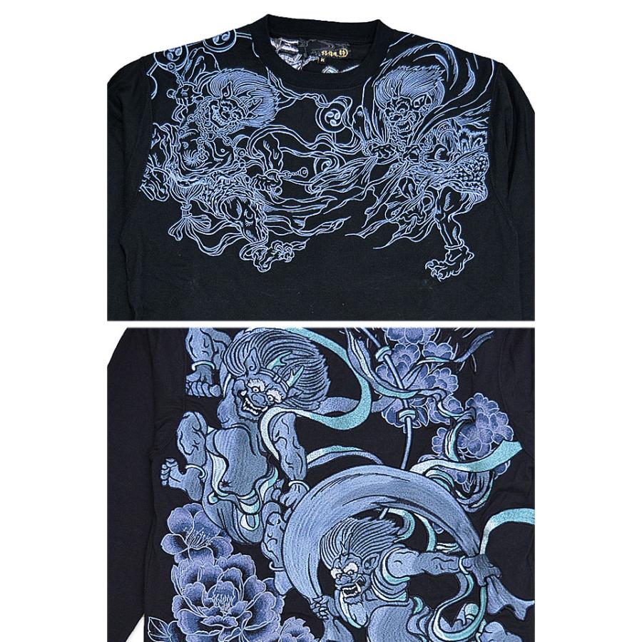 粋 風神雷神和彩ロングTシャツ◇絡繰魂 : サクラスタイル - 通販