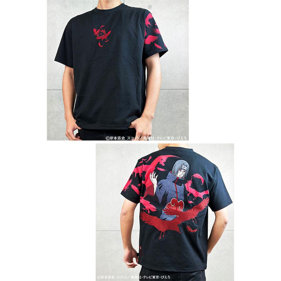 (超希少) NARUTO ナルト疾風伝 半袖Tシャツ アニメ　うちはイタチ 超希少) ナルト疾風伝 半袖Tシャツ アニメ うちはイタチ 写輪眼