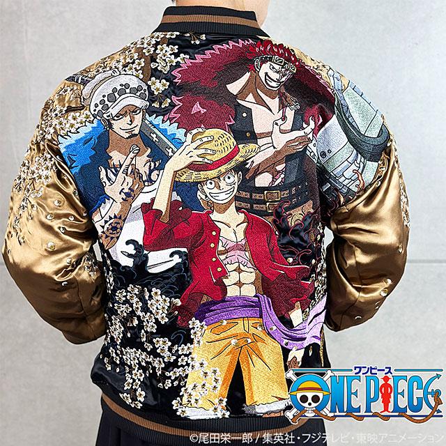 絡繰魂×ONE PIECE 三船長リバーシブルスカジャン 絡繰魂 242008 絡繰魂×ONE PIECE 三船長リバーシブルスカジャン 絡繰魂 242008