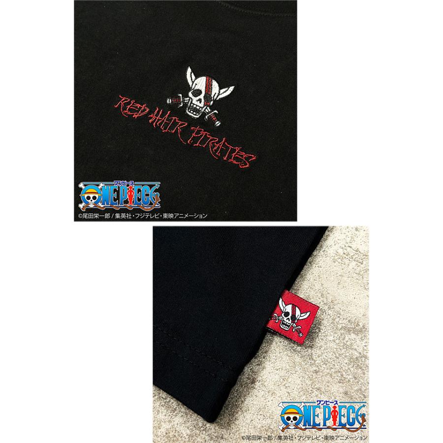 絡繰魂×ONE PIECE 赤髪のシャンクス 刺繍半袖Tシャツ 絡繰魂 242002 和