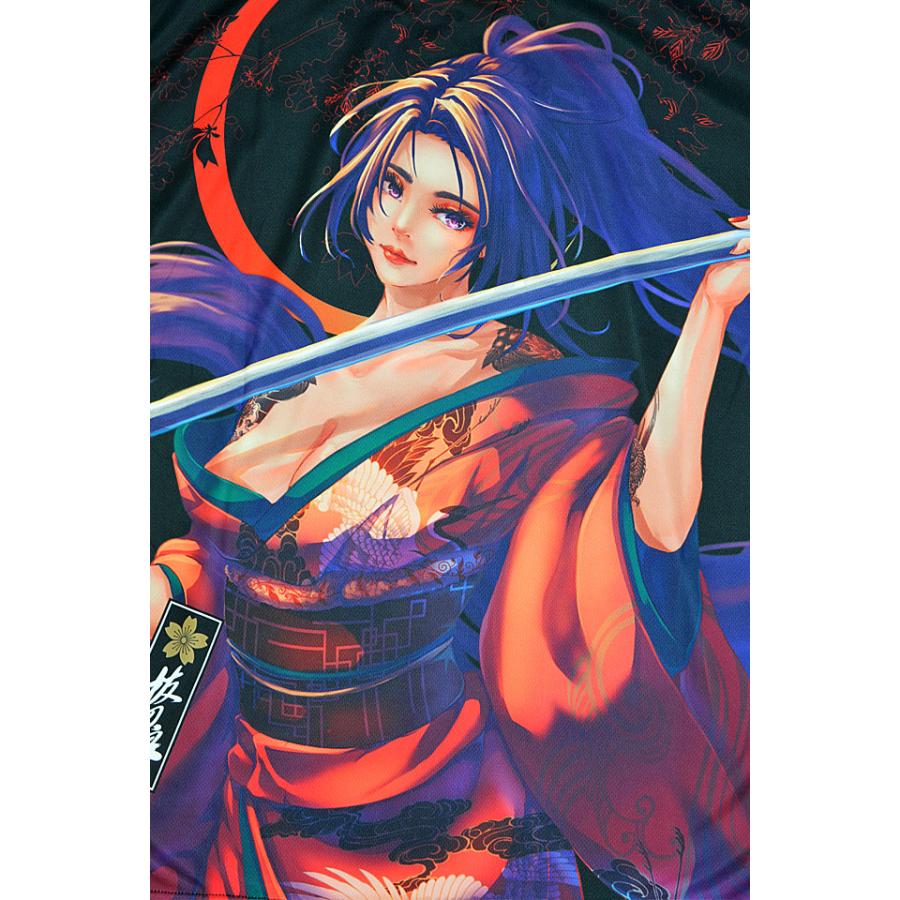 抜刀娘【美麗】 桜舞う娘達の半袖Tシャツ 抜刀娘 242880 昇華転写 和柄