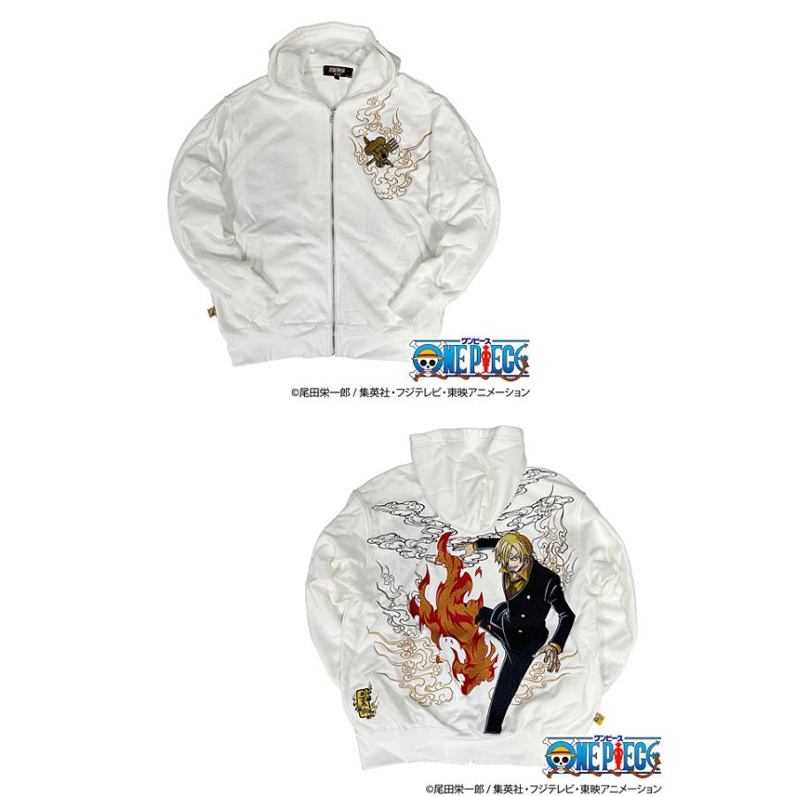 絡繰魂×ONE PIECE 「サンジ」黒足のパーカー 絡繰魂 243027 和柄