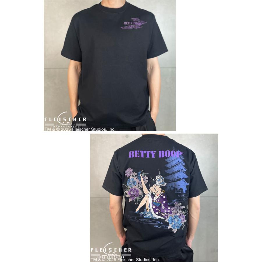 BETTY BOOP?×絡繰魂　JAPAN JOURNEY Tシャツ BETTY BOOP×絡繰魂 JAPAN JOURNEY半袖Tシャツ 絡繰魂 252080 和柄 和風