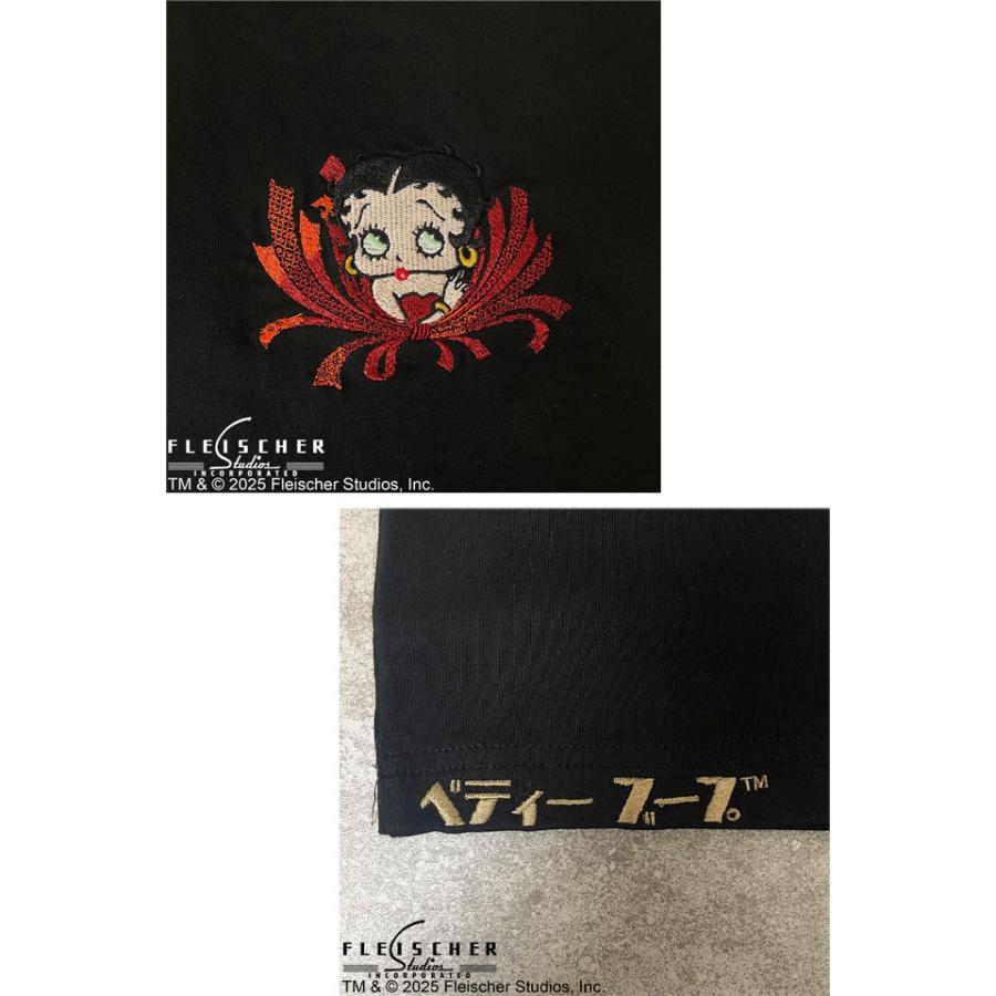 BETTY BOOP×絡繰魂 FLOWER半袖Tシャツ 絡繰魂 252081 和柄 和風
