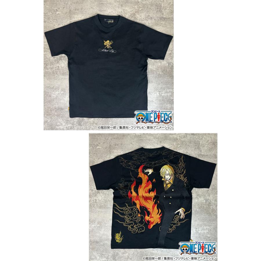 絡繰魂×ONE PIECE 【サンジ】黒足の半袖Tシャツ 絡繰魂 252096 和