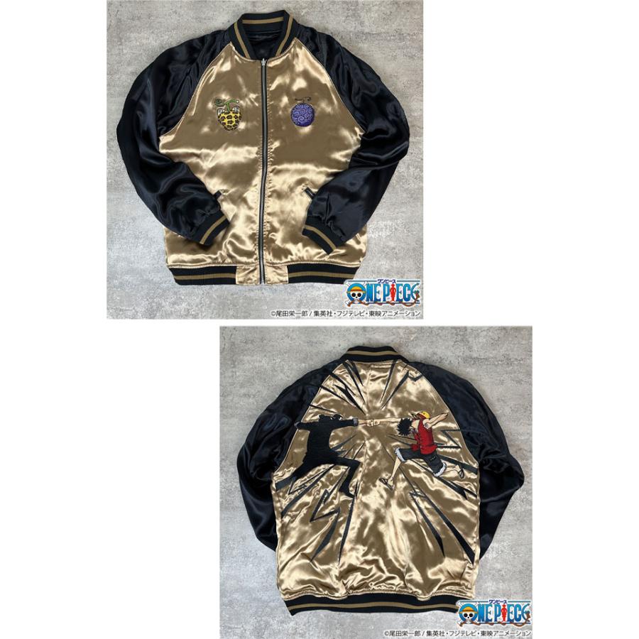 絡繰魂×ONE PIECE 決戦リバーシブルスカジャン「ルフィVSルッチ」 絡繰