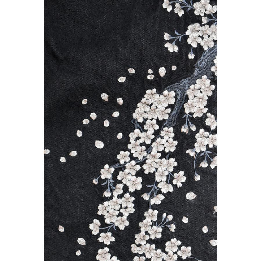 粋 古ノ龍デニムパンツ 絡繰魂 253245 和柄 ジーンズ 和風 竜 ドラゴン