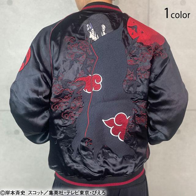 NARUTO×絡繰魂 うちはイタチリバーシブルスカジャン 絡繰魂 252011 和柄 和風 からくり ナルト 少年ジャンプ NARUTO×絡繰魂 うちはイタチリバーシブルスカジャン 絡繰魂 252011 和