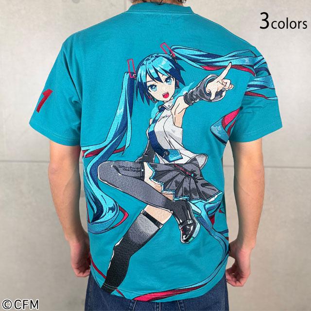 絡繰魂×初音ミク 爆音半袖Tシャツ 絡繰魂 262005 和柄 和風 刺繍 