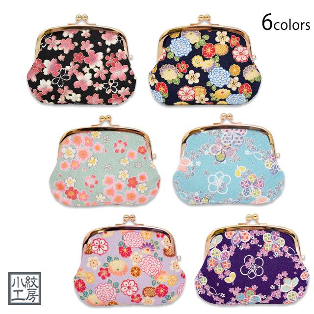4寸親子がま口財布(6) 小紋工房 N0207 和柄 日本製 国産 小銭