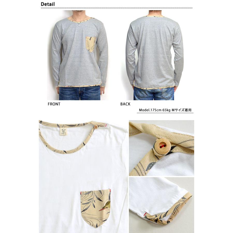 リメイク長袖Tシャツ 備中倉敷工房 倉 25587 和柄 和風 ロングTシャツ