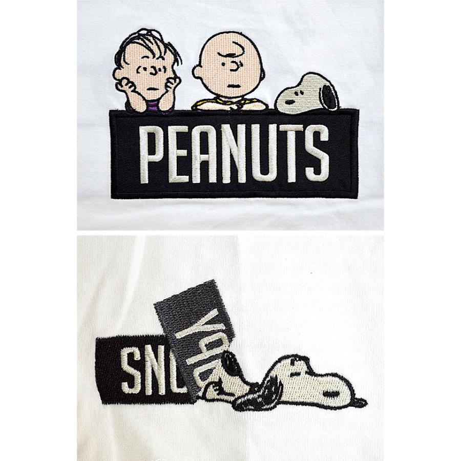 ロウブロウナックル×スヌーピー PEANUTS BOXロゴTee ロウブロウ