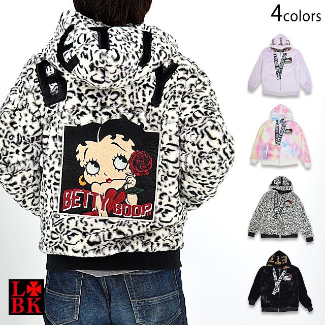 << 新品未使用品 >> ベティ×ローブローナックル コラボ ファーパーカー Rose Betty フェイクファーパーカー ロウブロウナックル 592869