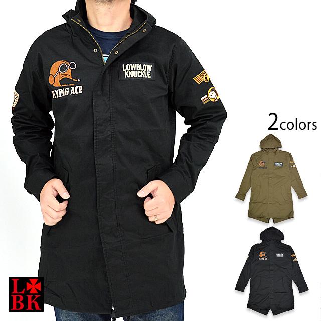 ロウブロウナックル×スヌーピー FLYING ACEモッズコート ロウブロウ