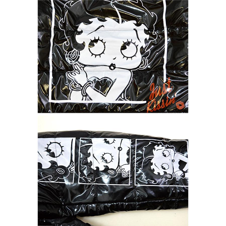 セクシーBETTYエナメル中綿ジャケット ロウブロウナックル 592876 