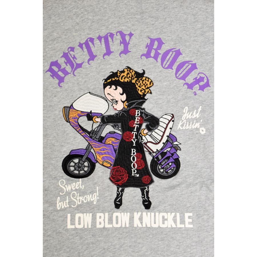 LBK×BETTY 夜露死苦ヤンキーBETTYフルジップスウェットパーカー ロウ